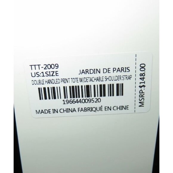 Trina Turk Kardin De Paris Floral Poppies Vegan Leather Double Handle Tote NWT - Picture 9 of 12